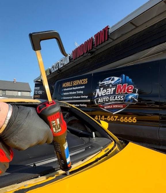 Our fully-equipped service van on location